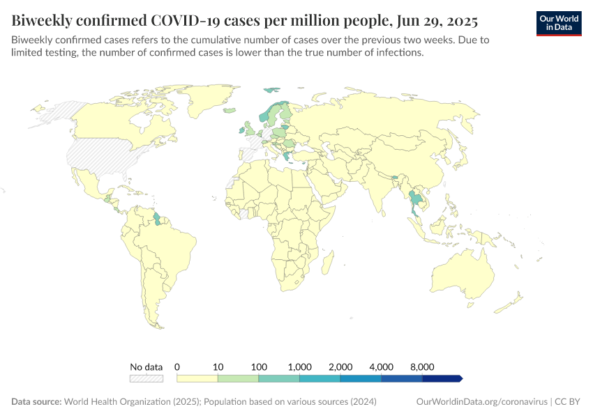A thumbnail of the "Biweekly confirmed COVID-19 cases per million people" chart